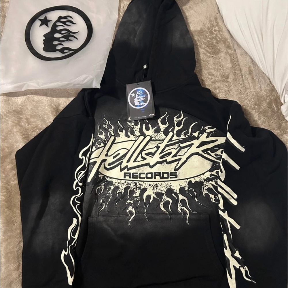 Black and White Hellstar Records Hoodie